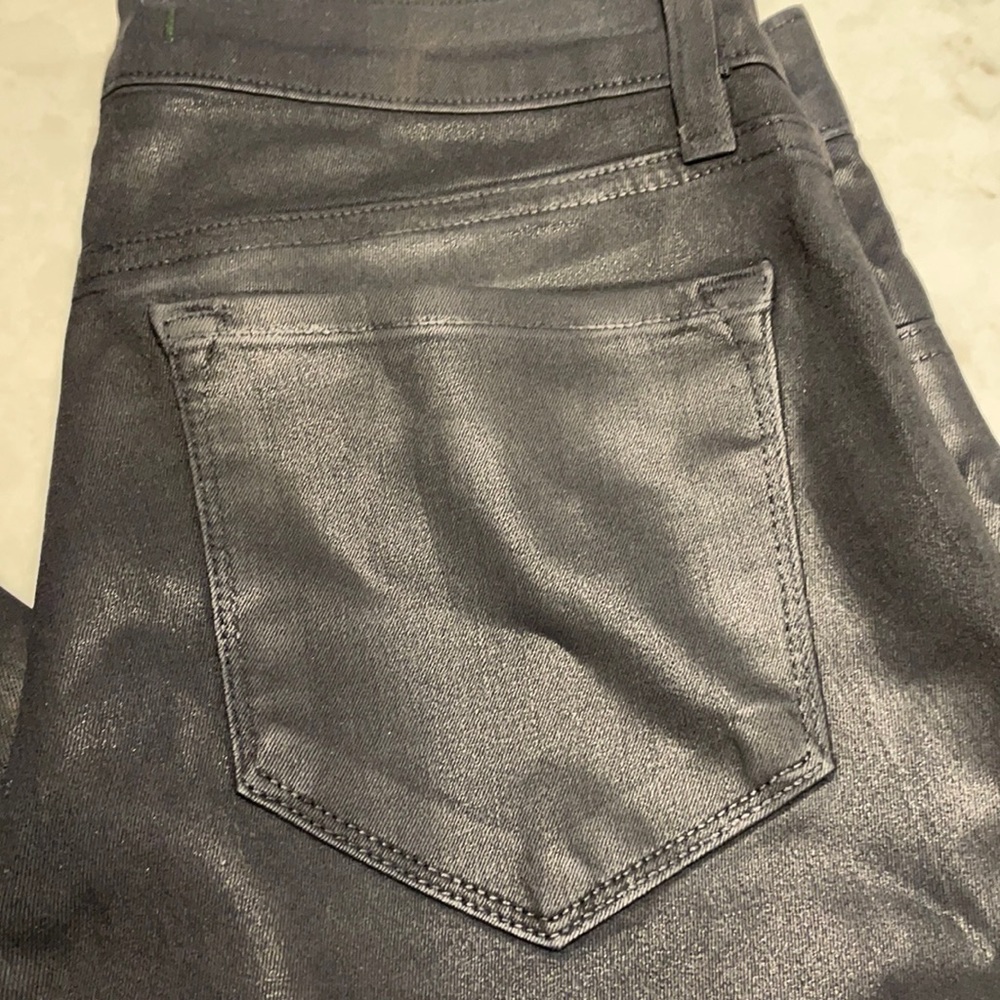 J brand leather coated jeans